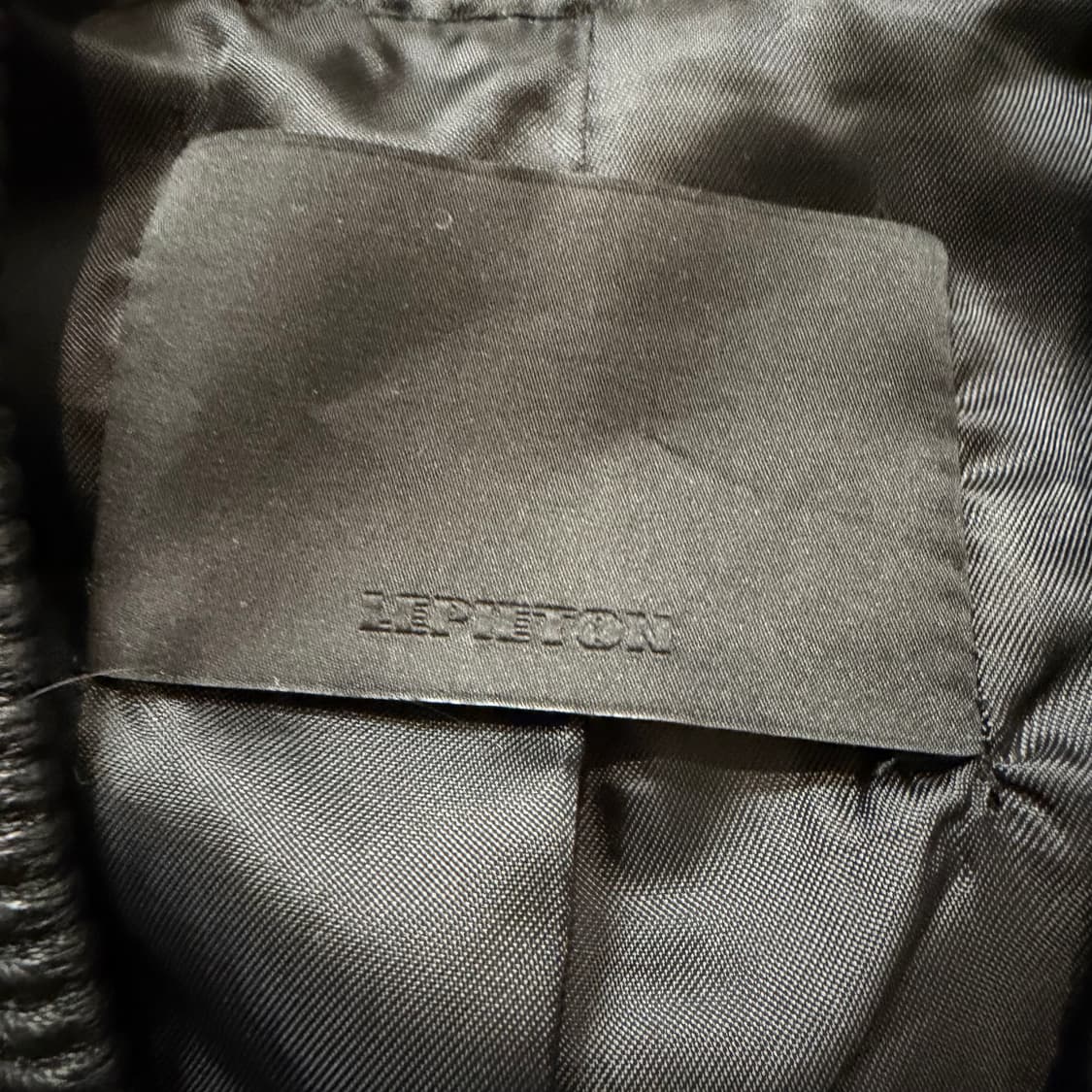 LEPIETON 레더 암 봄버 자켓 상품이미지3