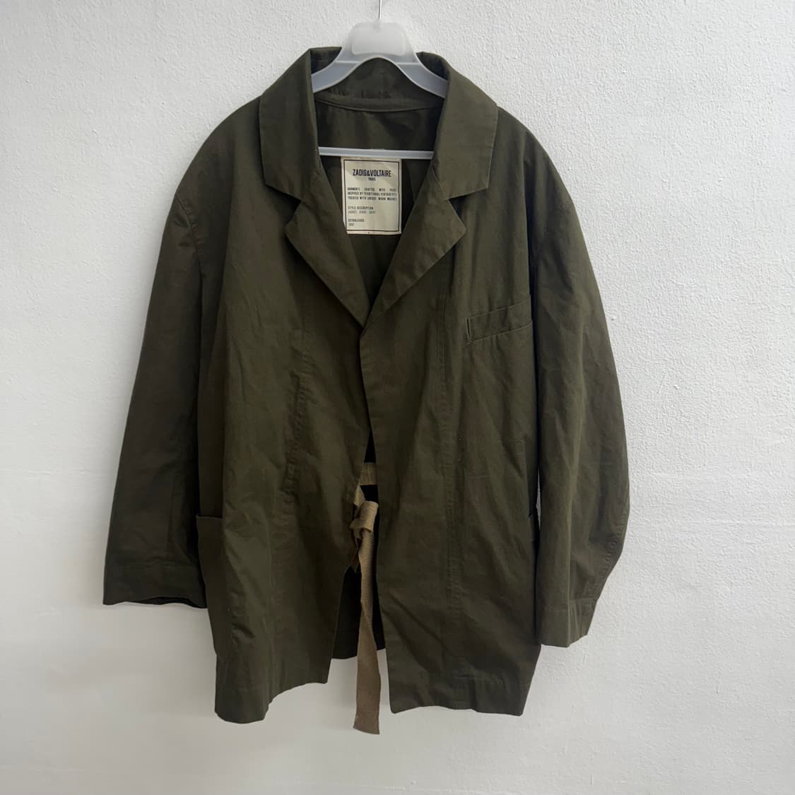 쟈딕앤볼테르 카키 사파리 자켓 (XS) 상품이미지1