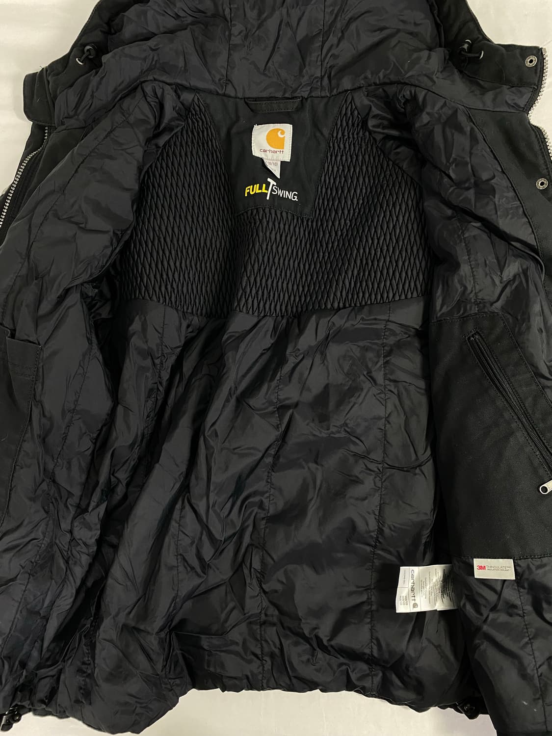 하자o) 칼하트 풀스윙 캔버스 후디드 워크자켓 M  상품이미지4