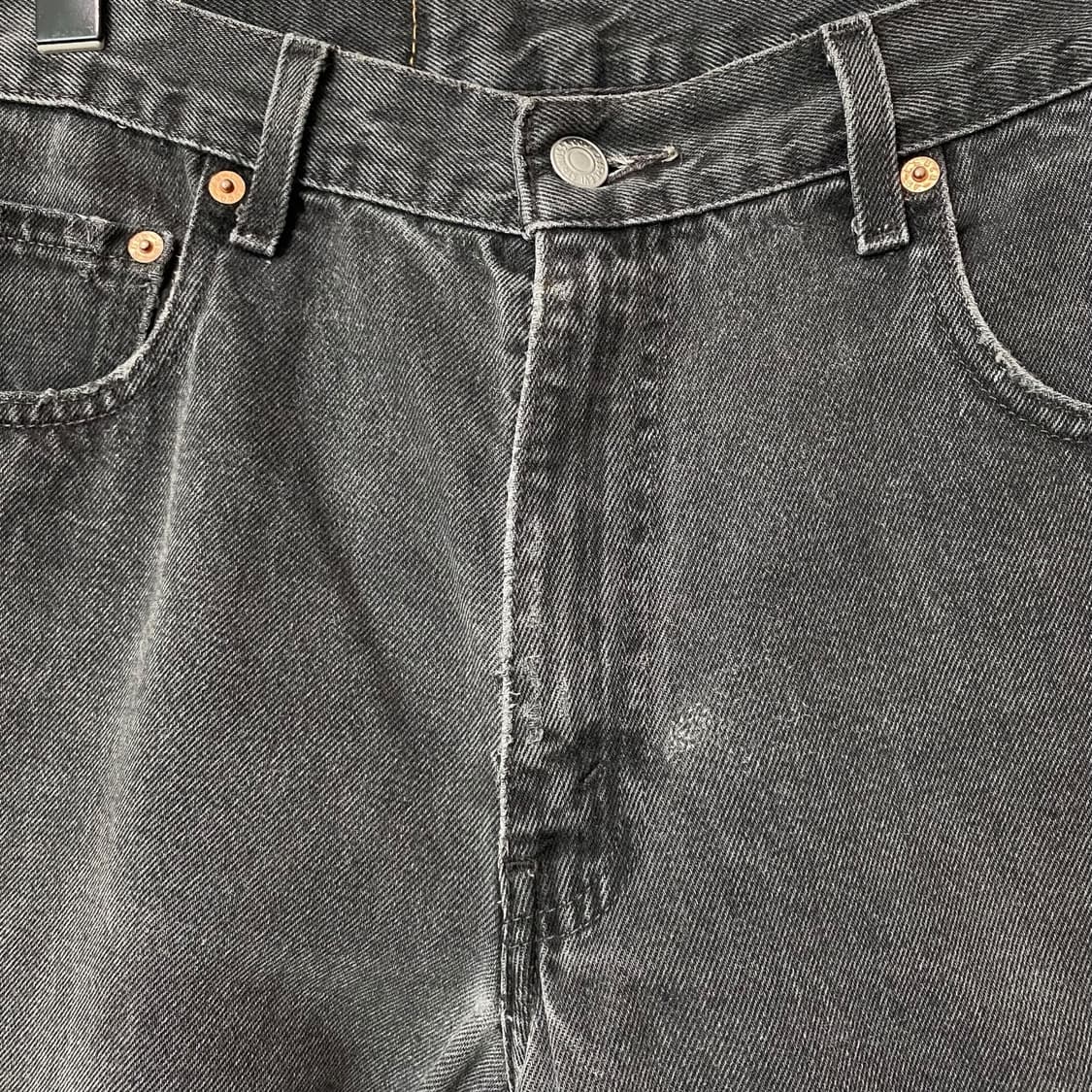 (30)90s 리바이스560 흑청 데님 청바지 상품이미지4