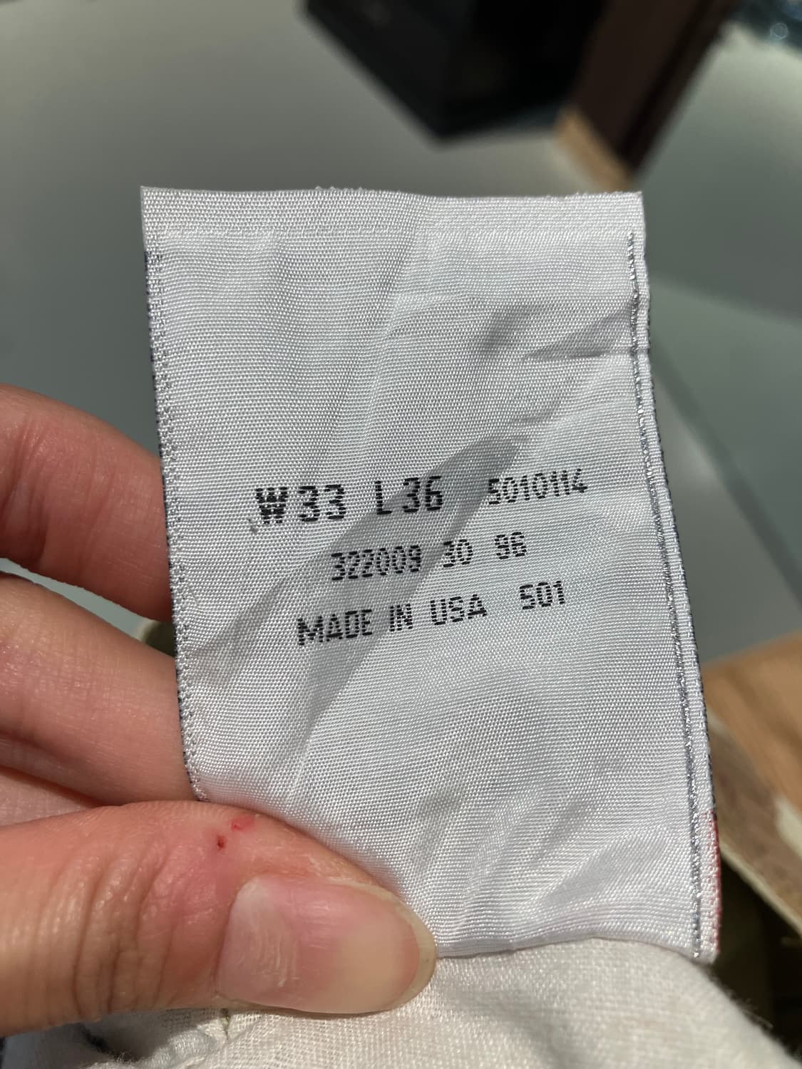 Levi’s 501 베이지 코튼 팬츠 33 상품이미지6