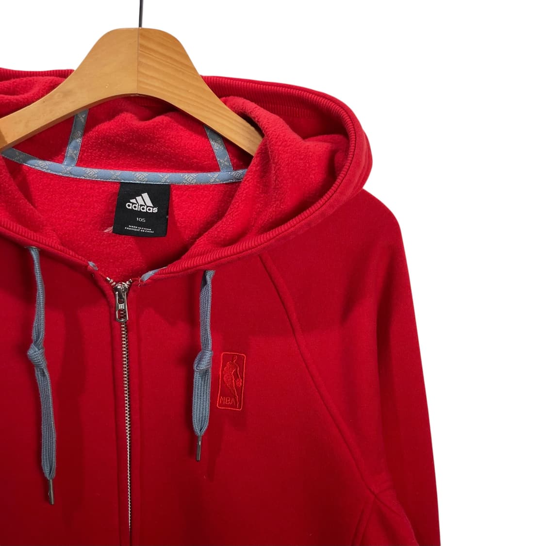 아디다스xNBA 레드 후드집업 상품이미지3