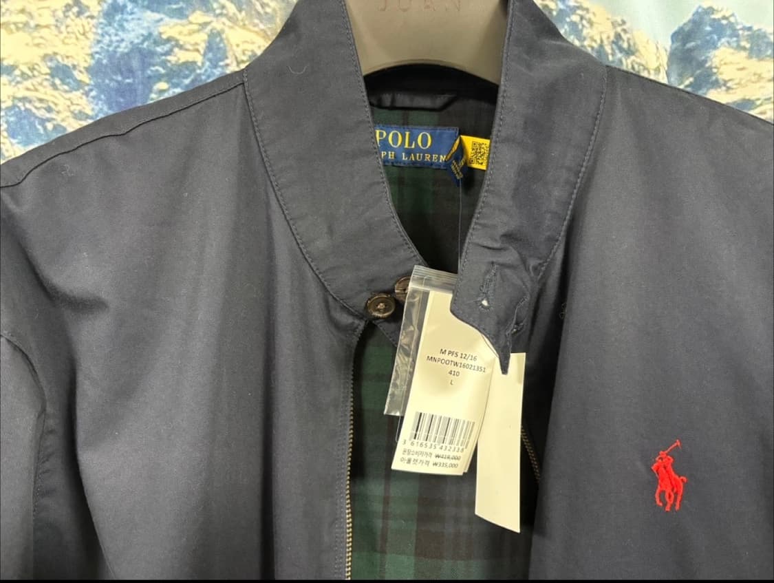 폴로 랄프로렌 코튼 트윌 자켓/ 바라쿠타 자켓 새제품 (네이비/L) 상품이미지2