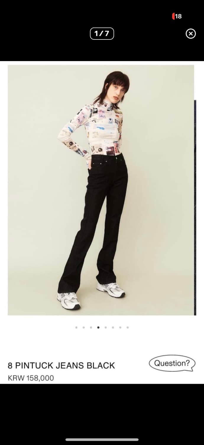 기준 kijun 8 핀턱데님 스몰 상품이미지4