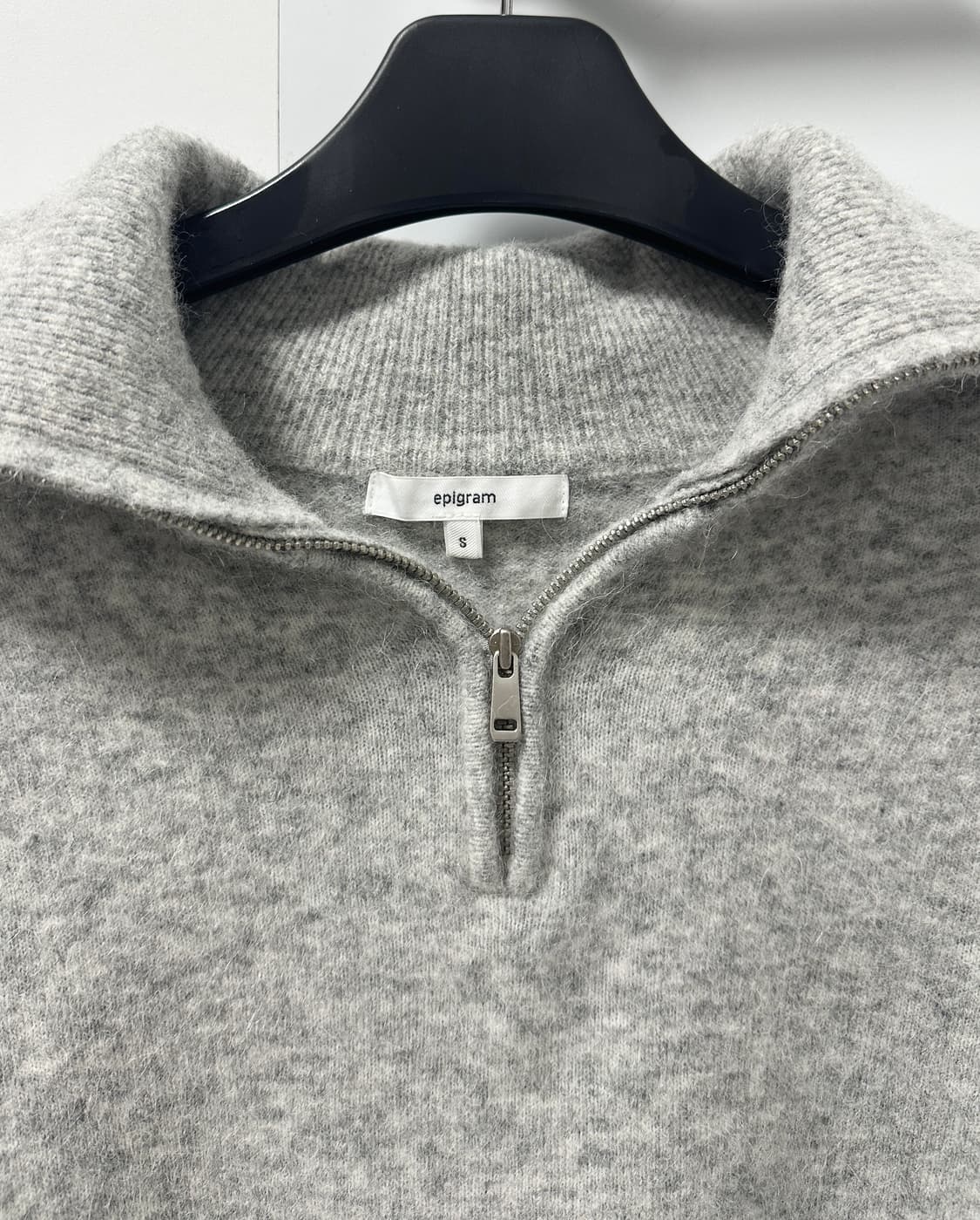 에피그램 여성 알파카 하프 집업 니트 상품이미지2