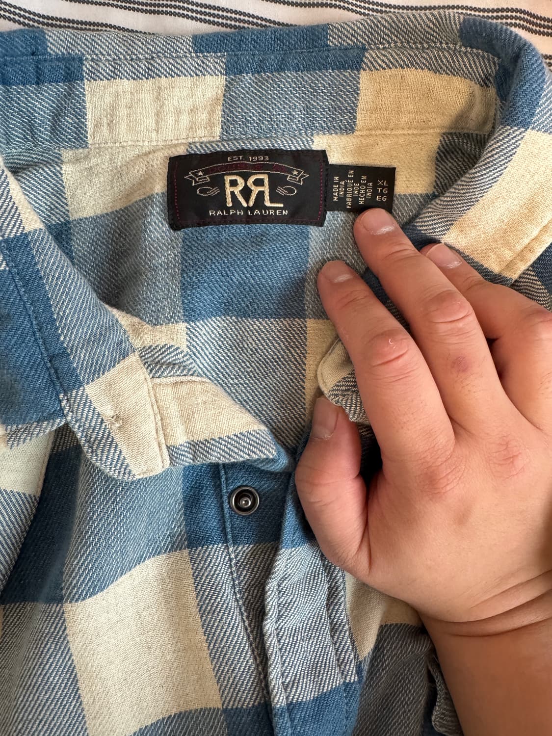 더블알엘 웨스턴 셔츠 xl 이동휘,변요한,김원중 착용 상품이미지5