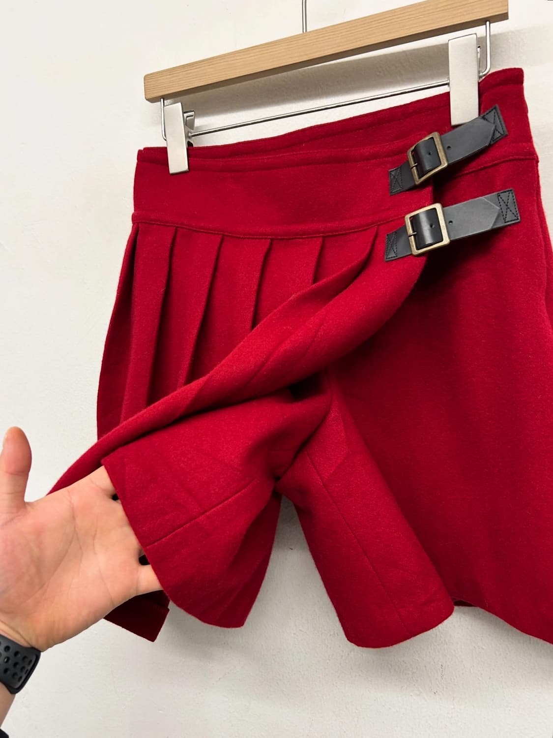 아네스베 울 플리츠 스커트 팬츠 상품이미지3