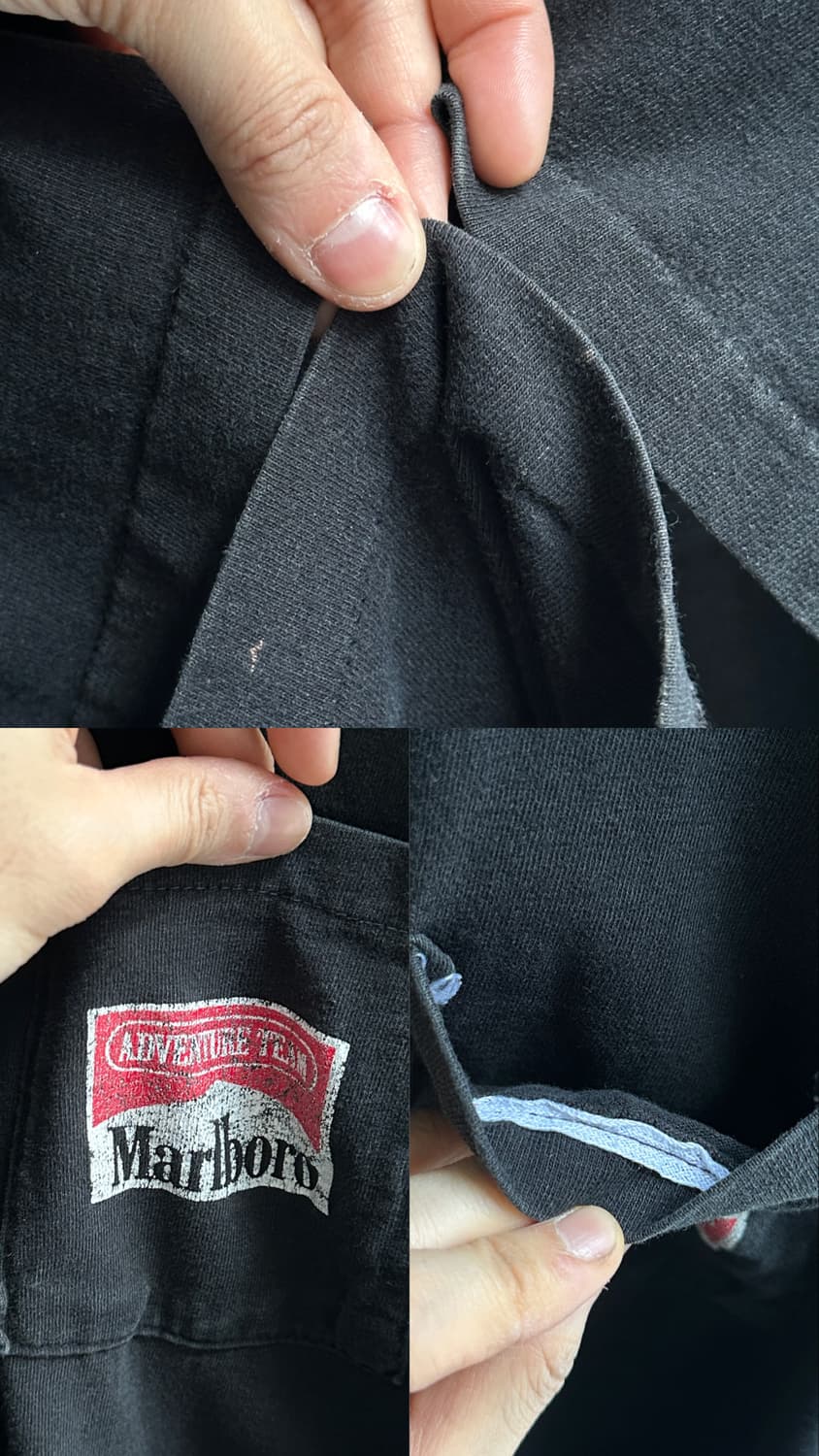 90’s 빈티지 말보로 코요테 티셔츠 하드 페이딩 상품이미지9