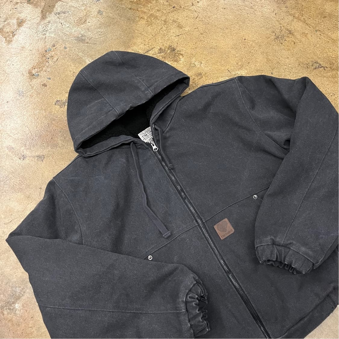 [정품/M] 팀코믹스 후드 워크 자켓 블랙 b16 상품이미지1