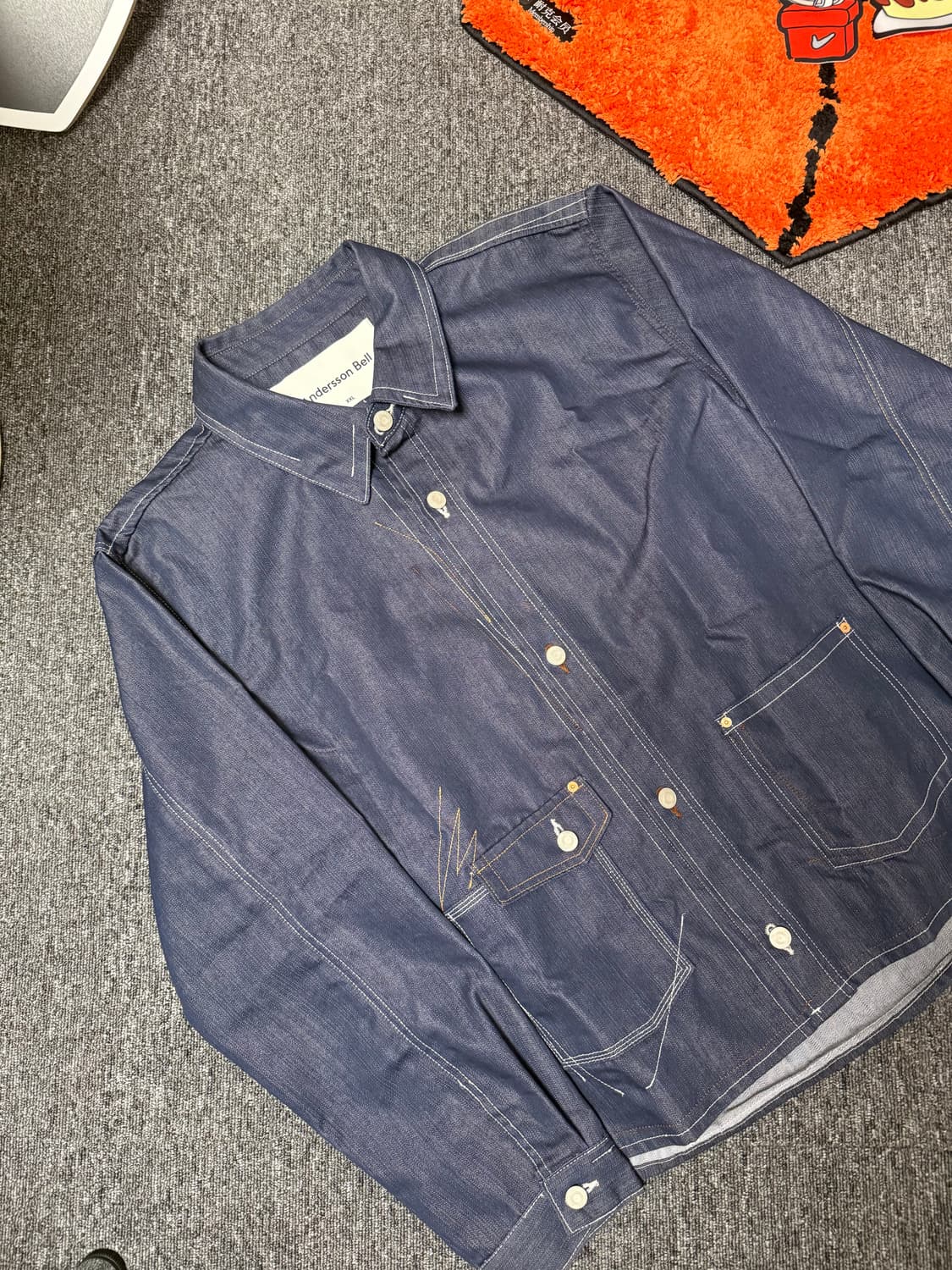 [XXL] 앤더슨벨 마시스트 어쉬매트릭 데님 셔츠 자켓 상품이미지2