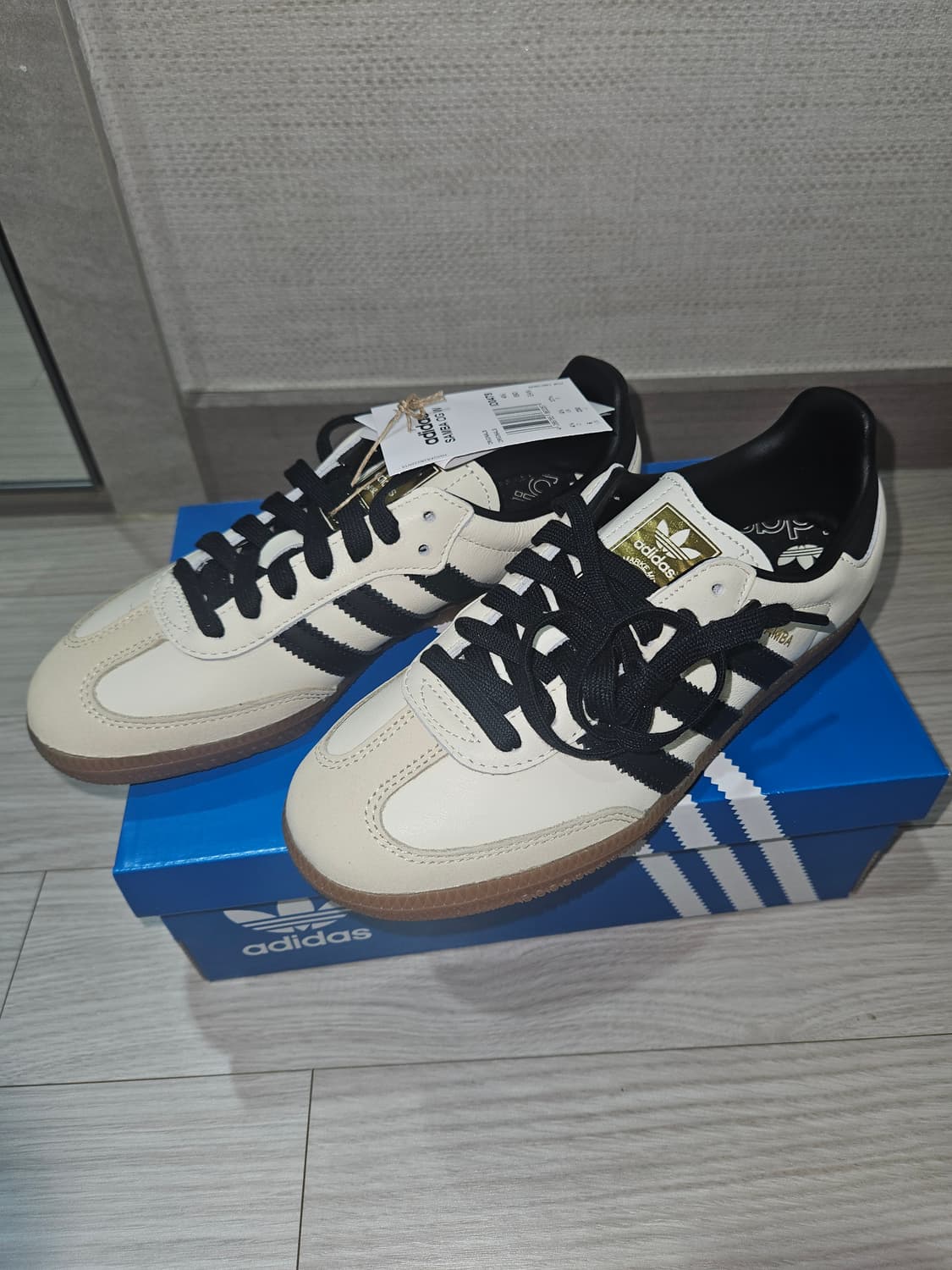 아디다스 삼바 OG 크림 블랙 230mm ID0478 상품이미지1