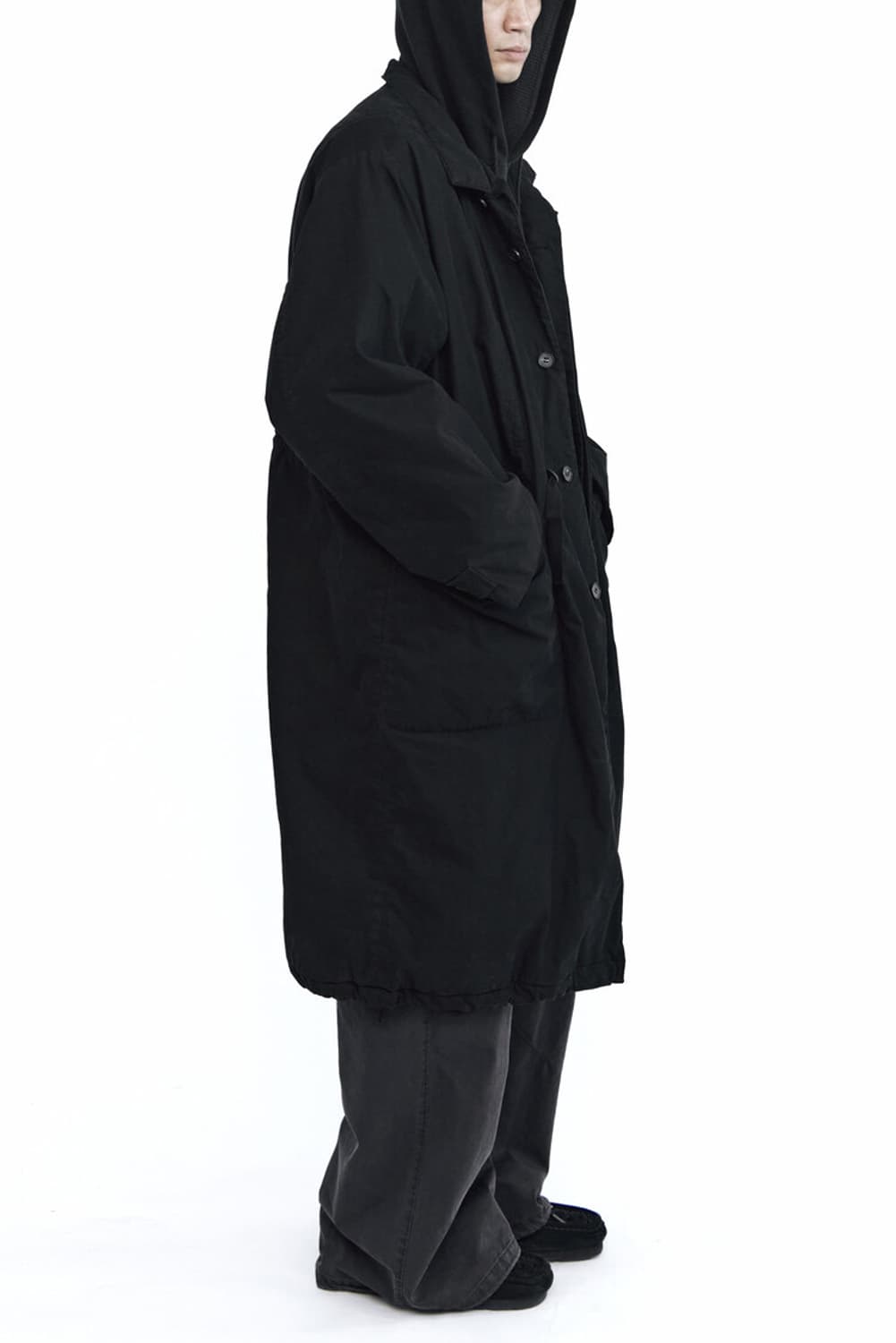 [3]폴리테루 헤비델 코트 블랙 상품이미지7