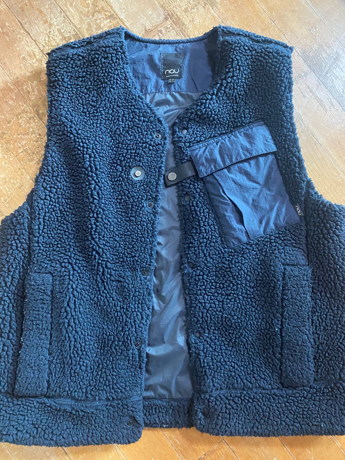 nau 블랙야크 플리스 조끼 XL 블랙컬러 상품이미지1