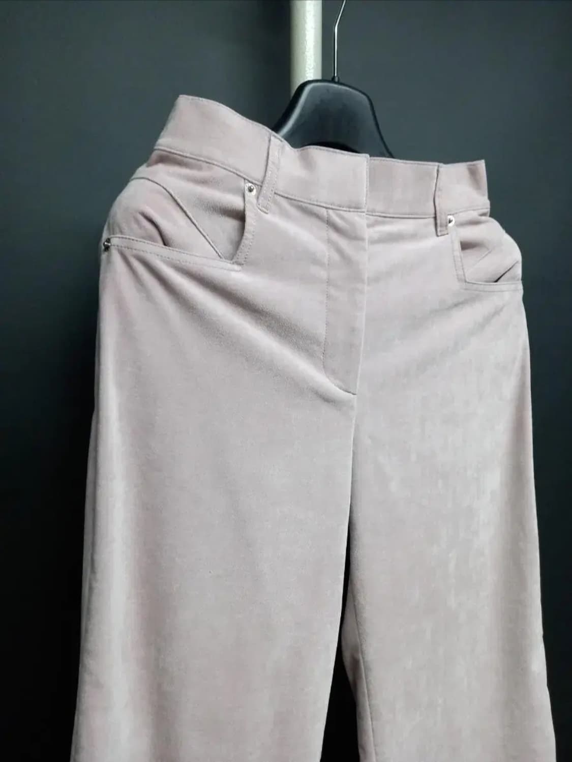 새 TIME 타임 스웨이드 춘추 와이드팬츠 33.44 상품이미지4