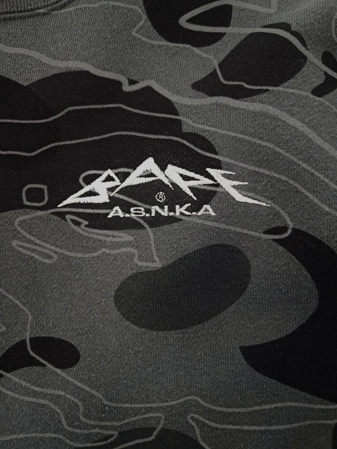 베이프 리플렉티브 맨투맨,레이어드 라인(카모) 상품이미지2