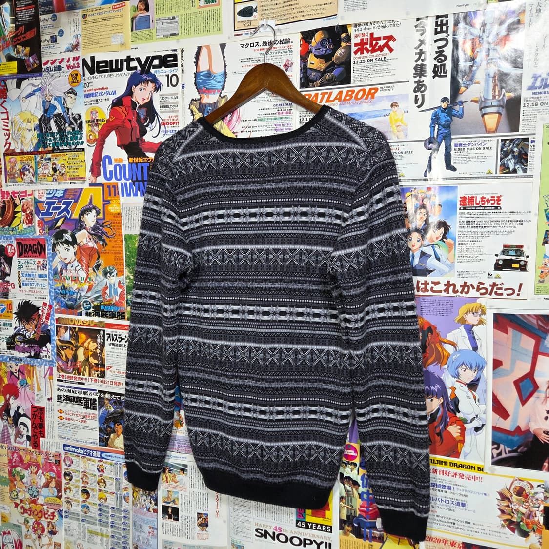 JPN 무슈 니콜 브이넥 페어 아일 패턴 니트 상품이미지5