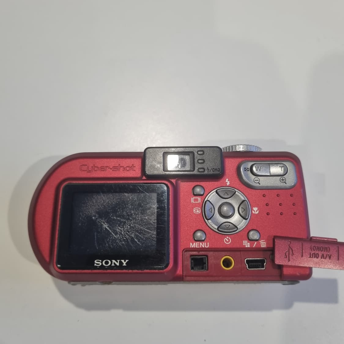 일본 소니 빨강 디카 사이버샷 빈티지카메라 작동ok 레트로 똑딱이 상품이미지6