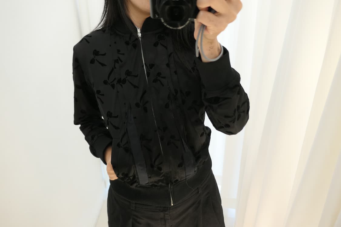 2002ss Ribbon sheer bomber jacket 상품이미지7