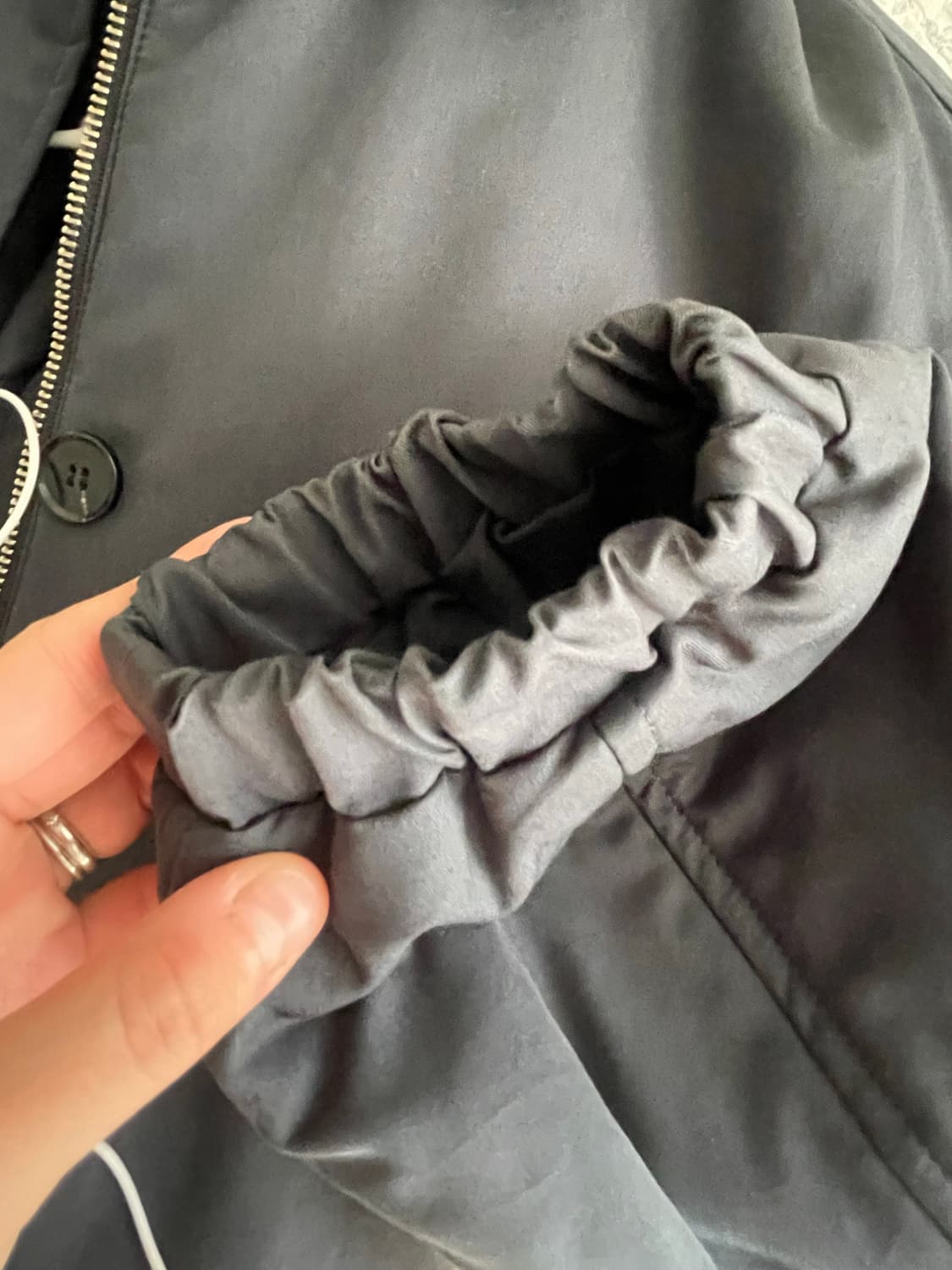 코스모스 셔링 패딩 다크그린 상품이미지3