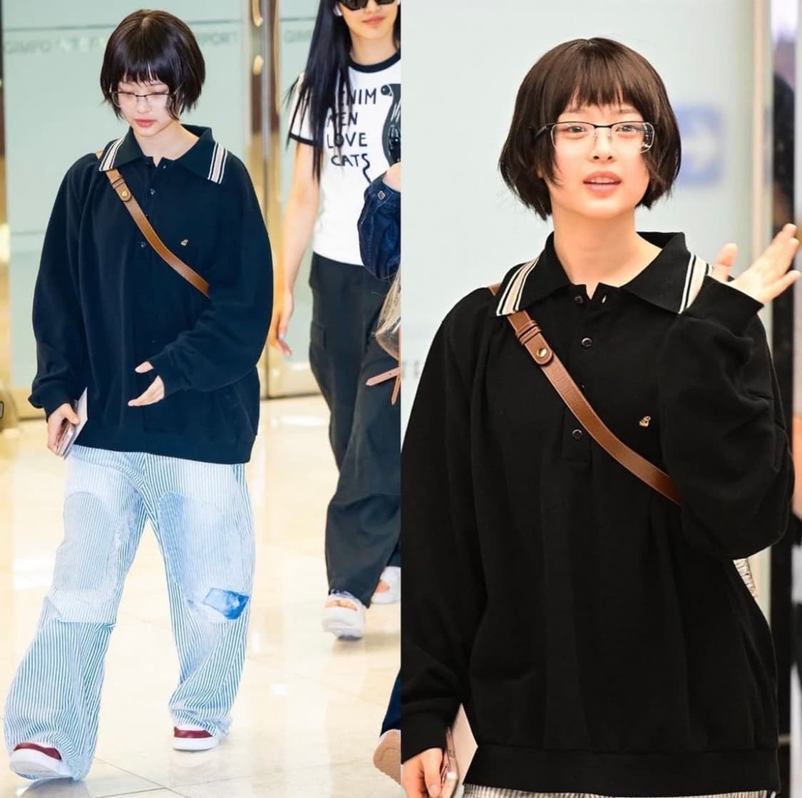 [4] 캐피탈 랭글 카라 레트로 폴로 블랙 상품이미지2