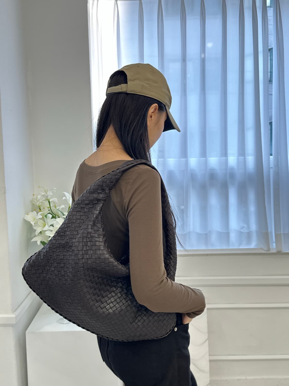 ❌거래중[A+ 정품] 보테가베네타 인트레치아토 호보백 상품이미지8