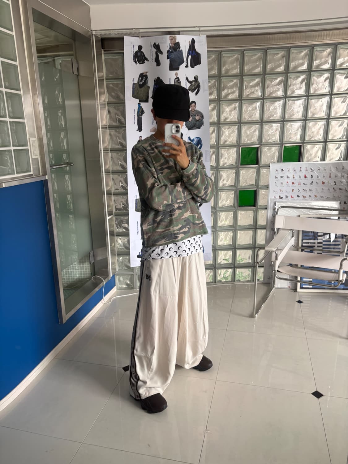 camo waffle thermal ls tee 카모 와플 보온 티 상품이미지2