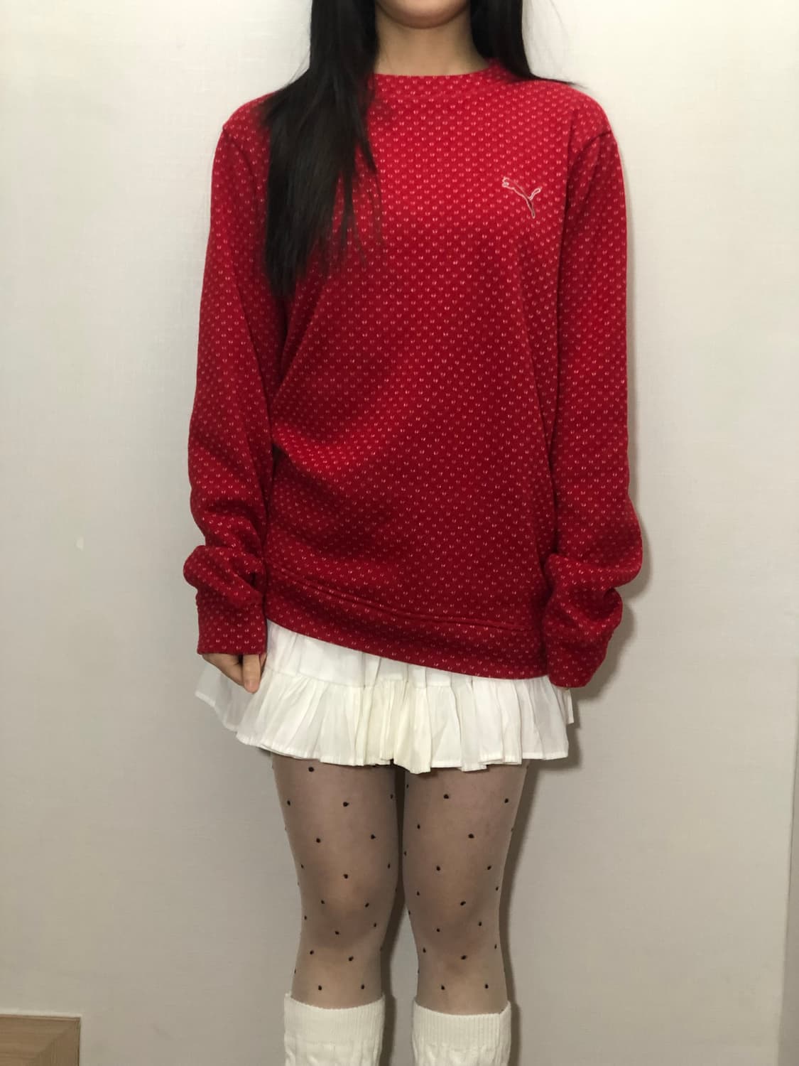 빈티지 푸마 레드 도트 탑 상품이미지2