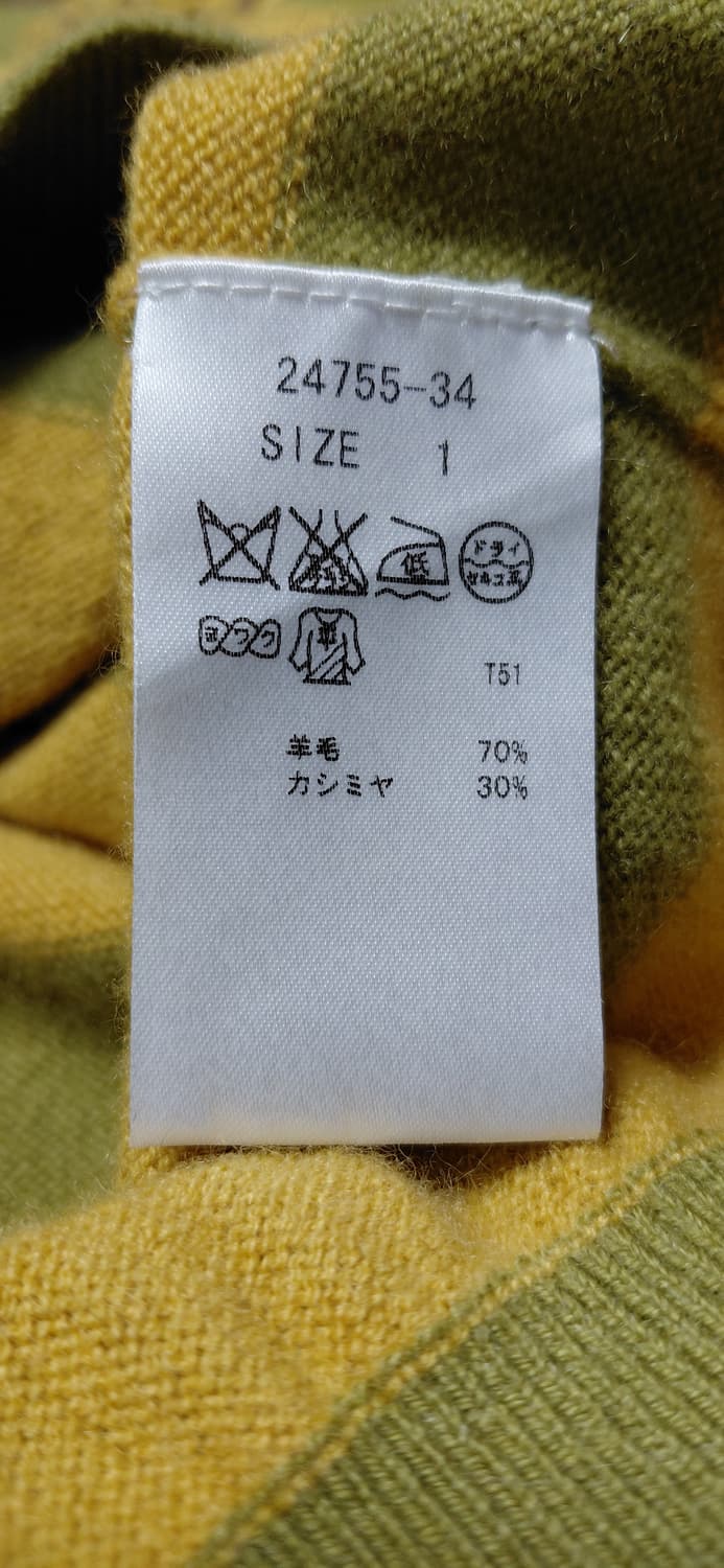 일본 골프웨어 ZOY 스트라이프 니트 M (무료배송) 상품이미지4