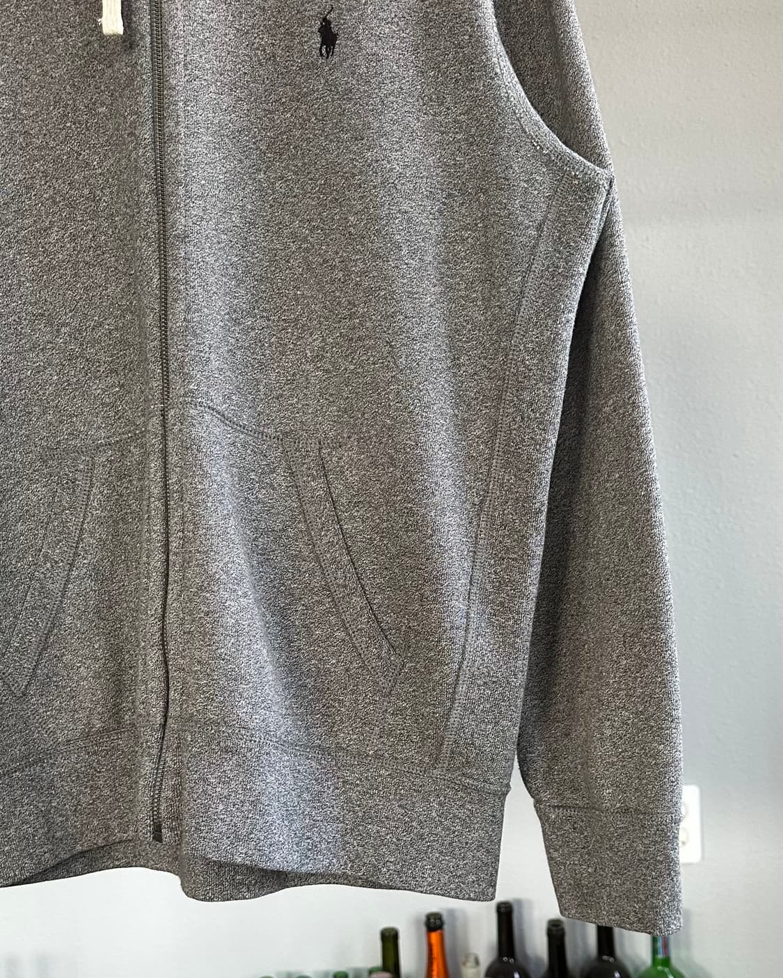 [L]폴로 랄프로렌 그레이 기모 후드집업 상품이미지4