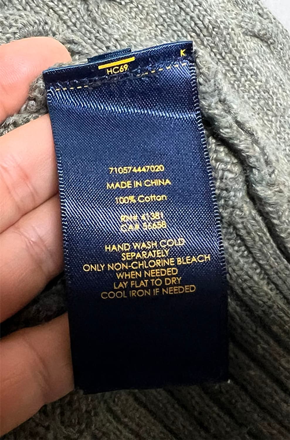 POLO 폴로 남자 꽈배기니트 기본 캐주얼 XXL 110 상품이미지5