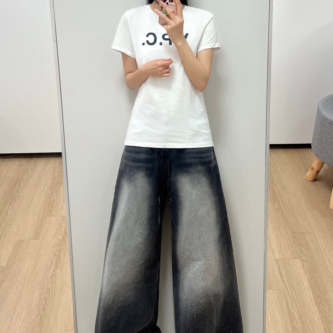 아페쎄 VPC 로고 화이트 반팔 티셔츠 상품이미지1