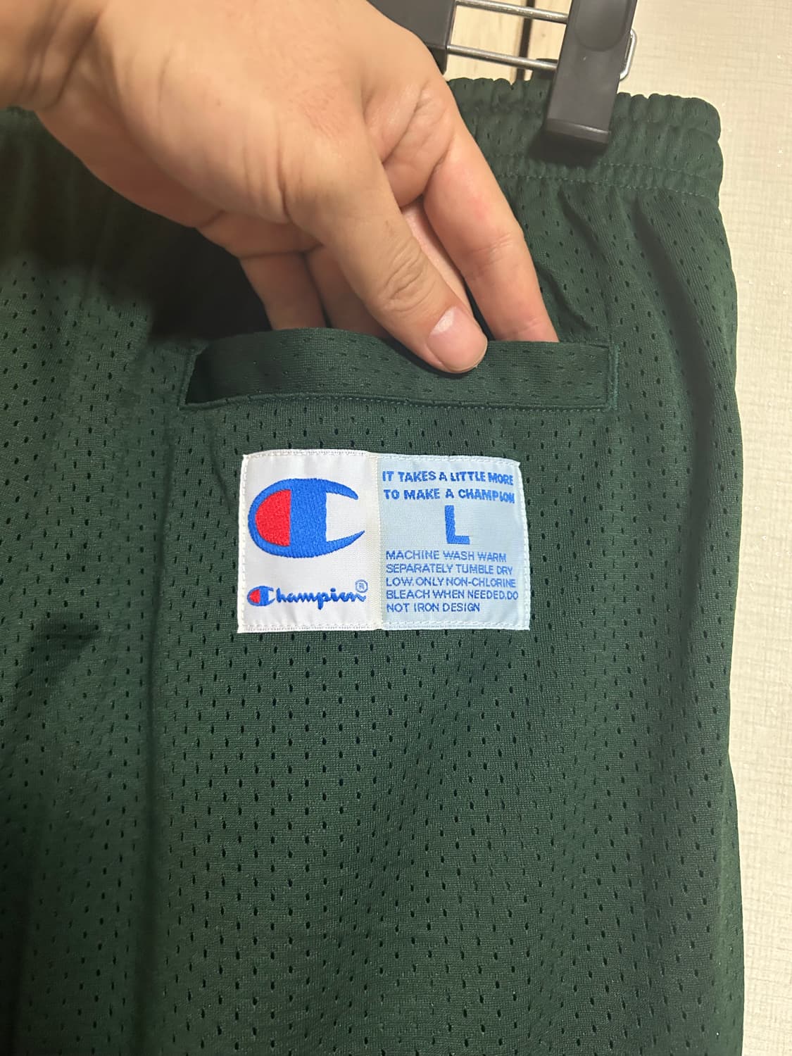 챔피온 재팬라인 메쉬 반바지 그린 상품이미지3