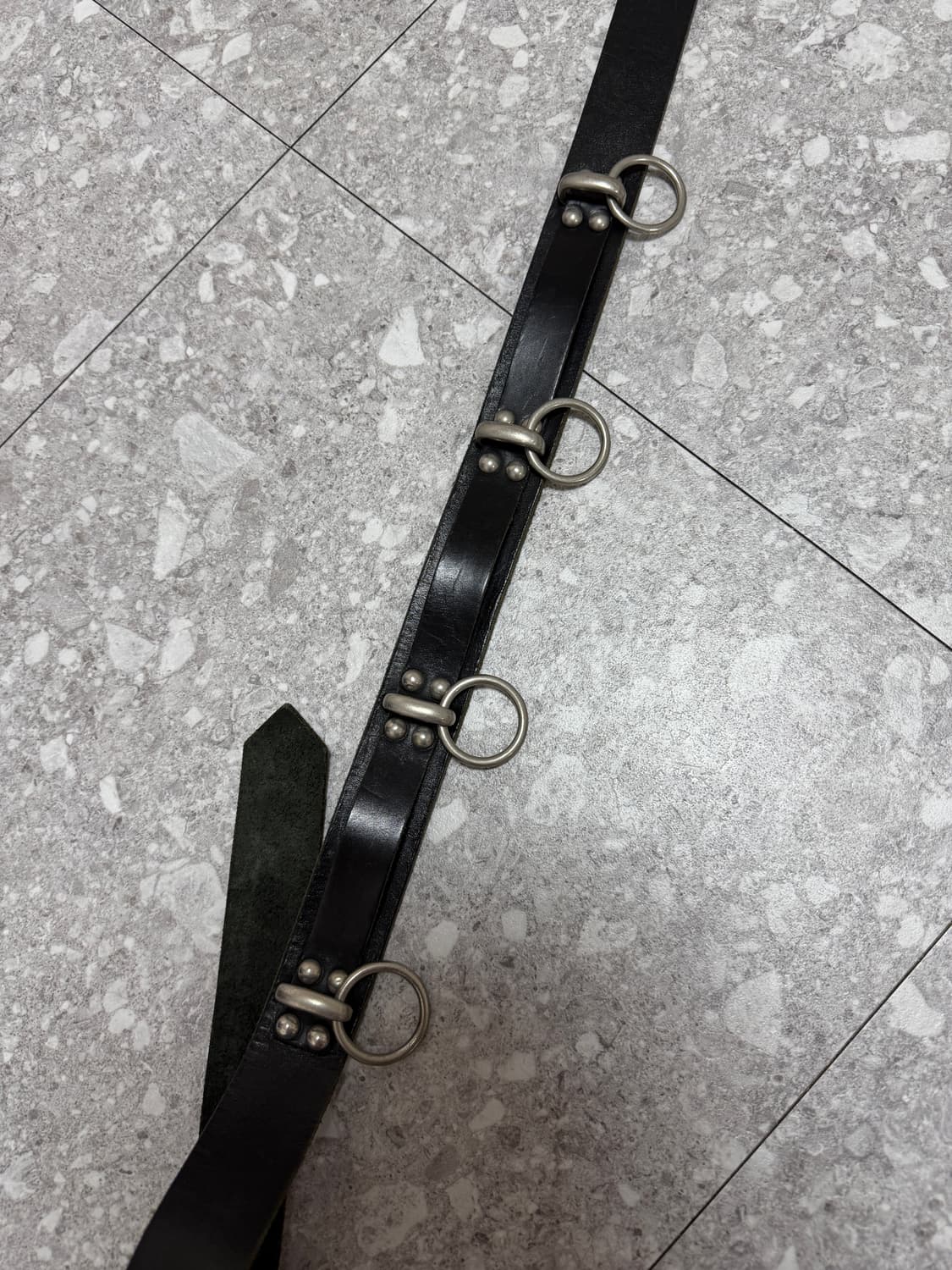 [OS] 꼼데가르송 옴므 플러스 레더 링 벨트 aw08 상품이미지1