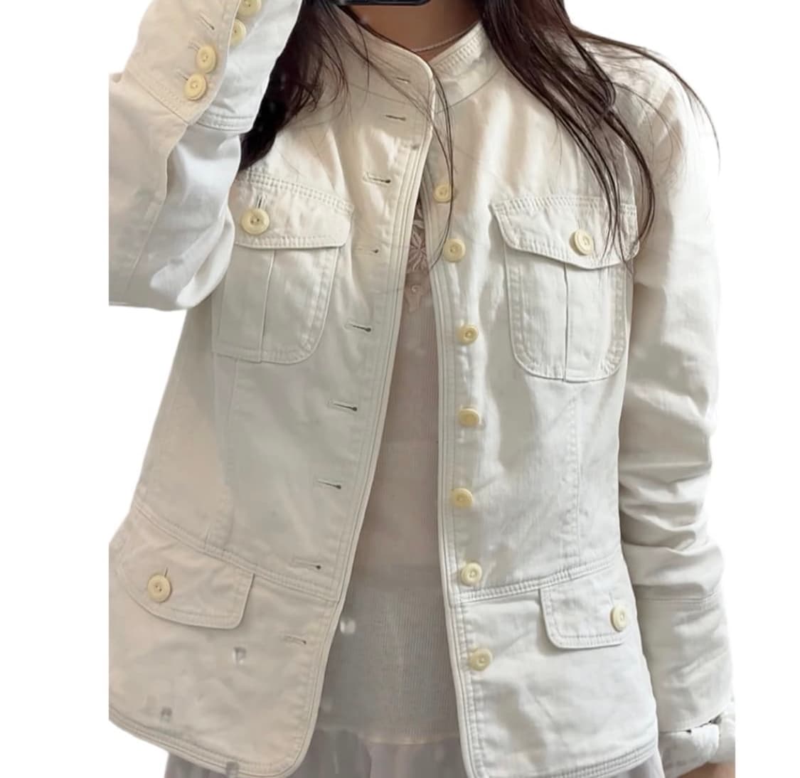 빈티지 차이나카라 버튼 자켓 상품이미지1