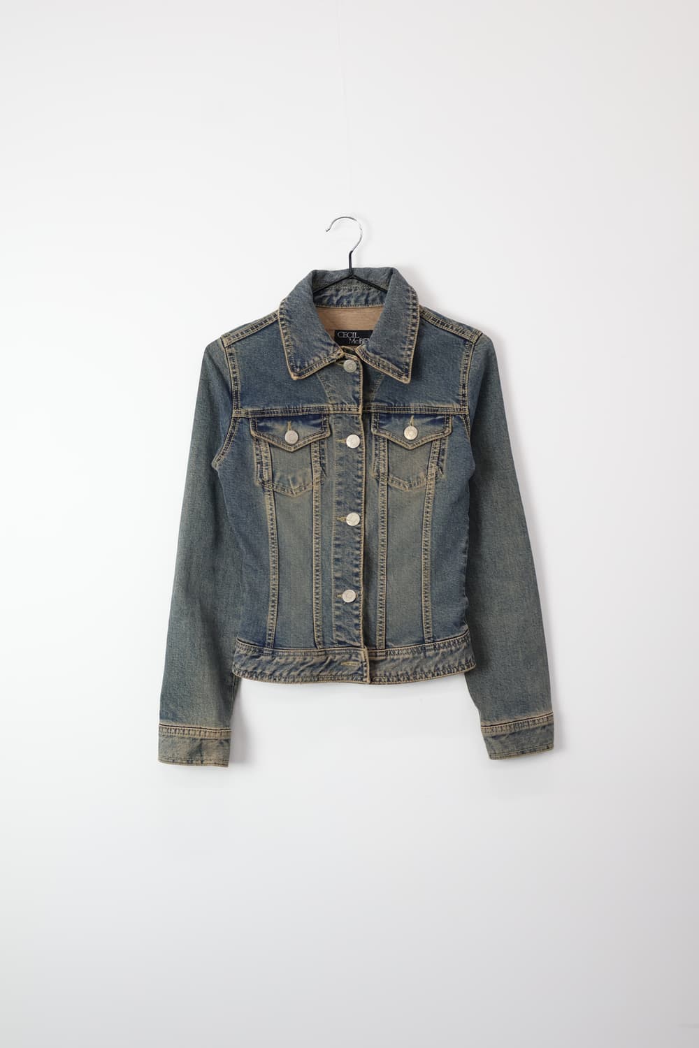 'Cecil McBee' Y2k Fitted Denim Jacket 상품이미지4
