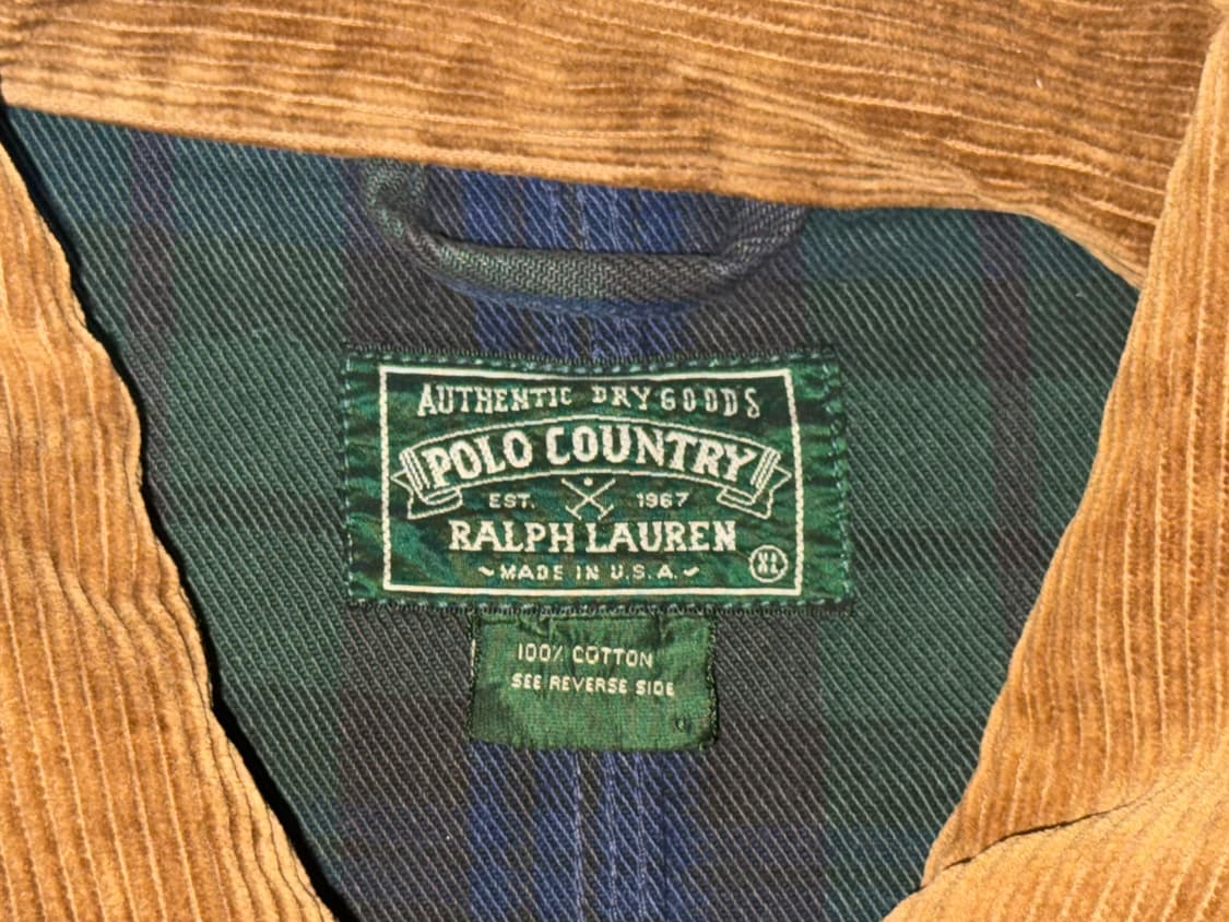 폴로컨트리 rrl 90s 블랙와치 타탄체크 덩가리 트러커 상품이미지3