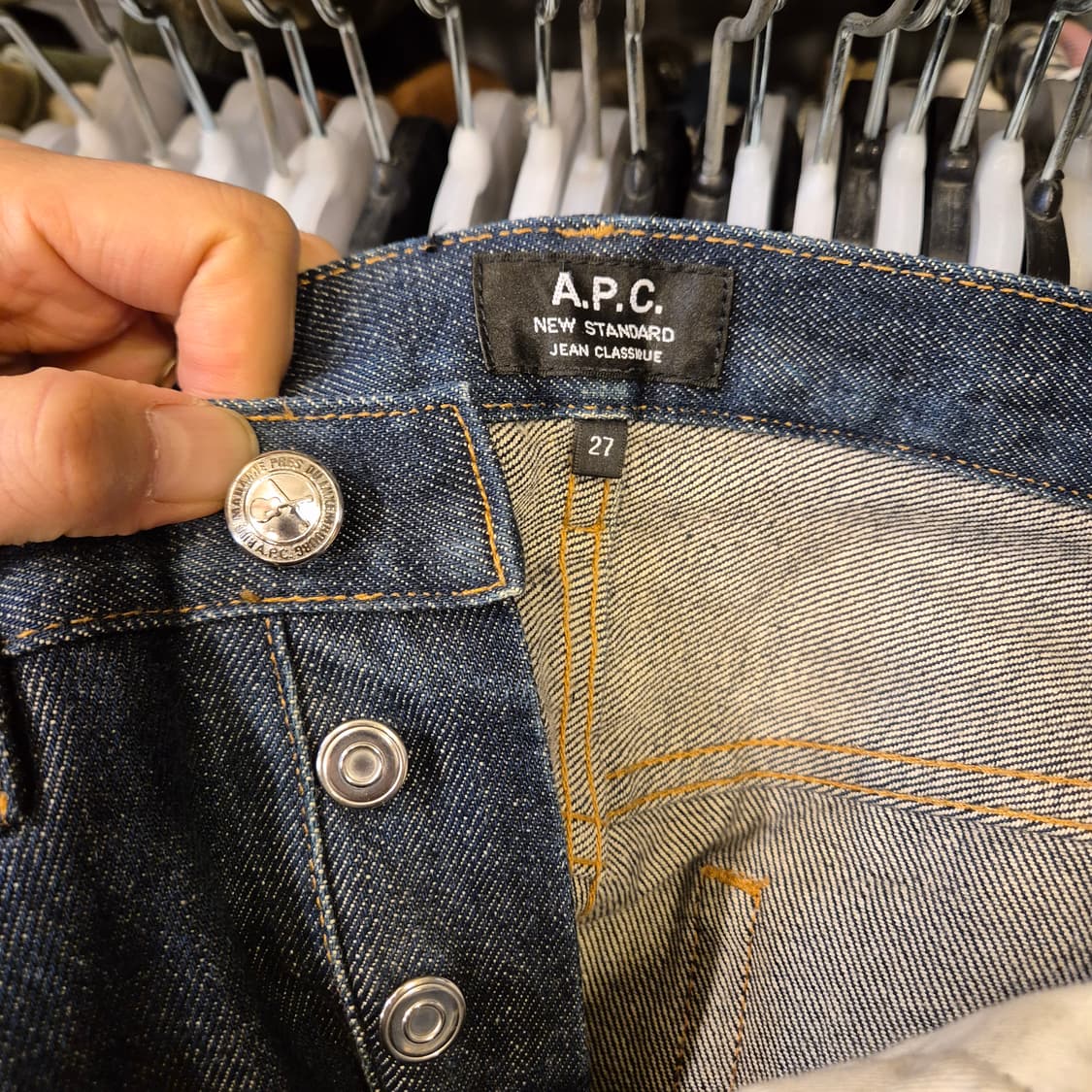 여성27~28인치 아페쎄(A.P.C) 진청바지  상품이미지3