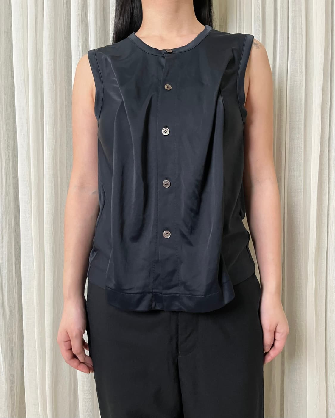 90s 꼼데가르송 턱 슬리브리스 가디건 comme des garcons 상품이미지7