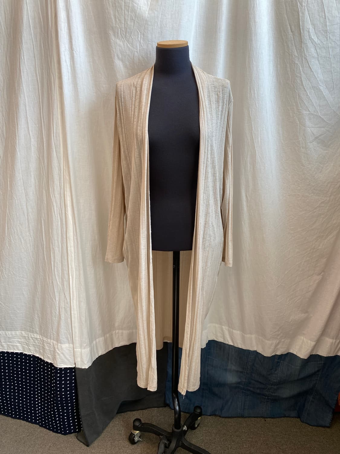 베이지 롱시스루가디건(L) 상품이미지1