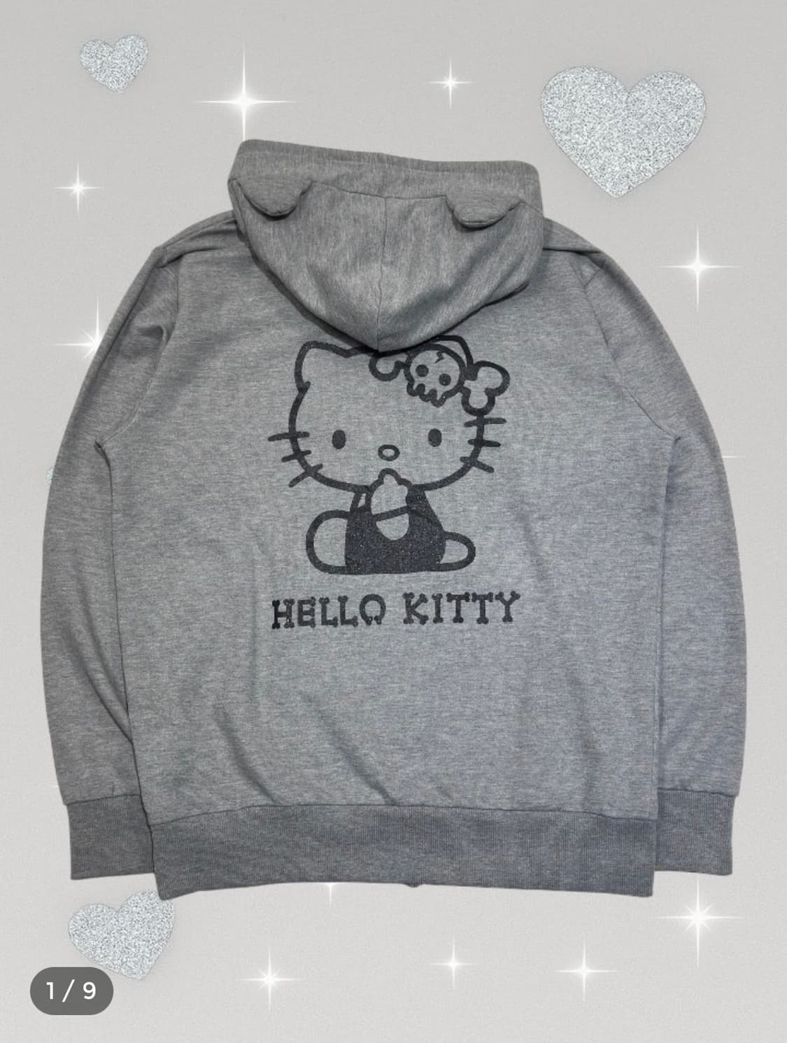 해골 키티 후드집업 상품이미지1