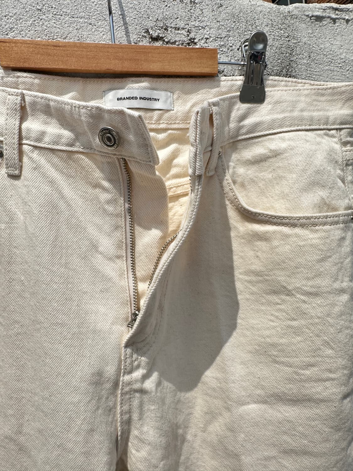 [32] HISHIMOTO 히시모토 아이보리 데님 팬츠 Japan 상품이미지3