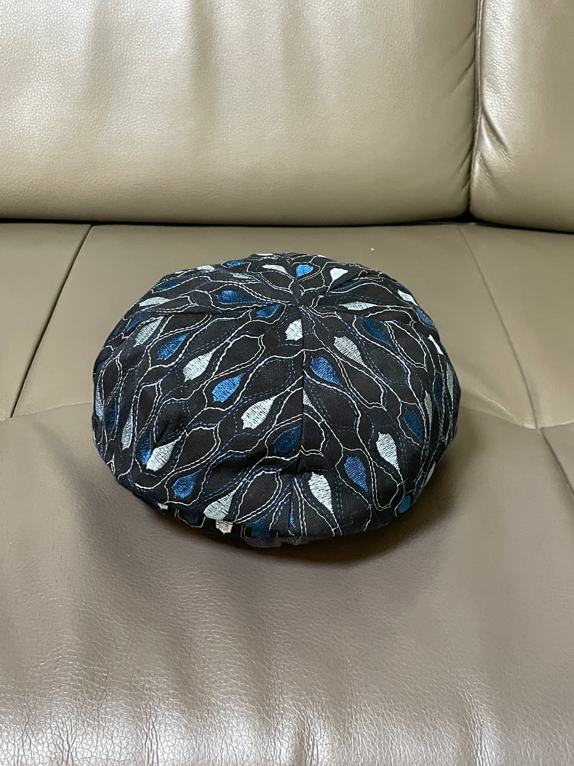 지오메트릭 자카드 패턴 숏 브림 캡 J03661 상품이미지3