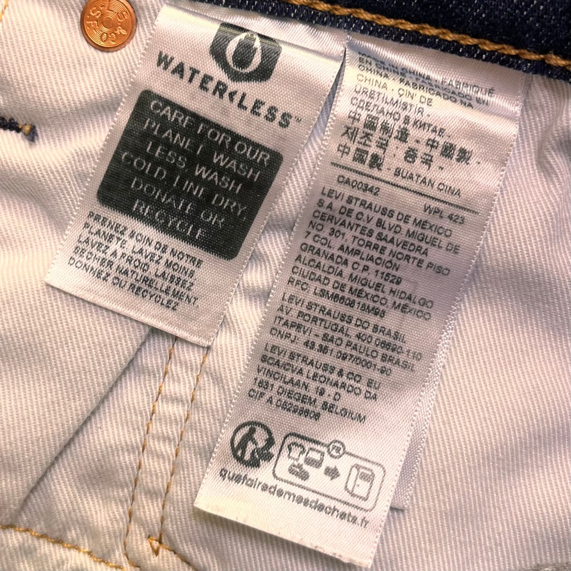 리바이스 502 빅E 데님팬츠 W34 L32 상품이미지5