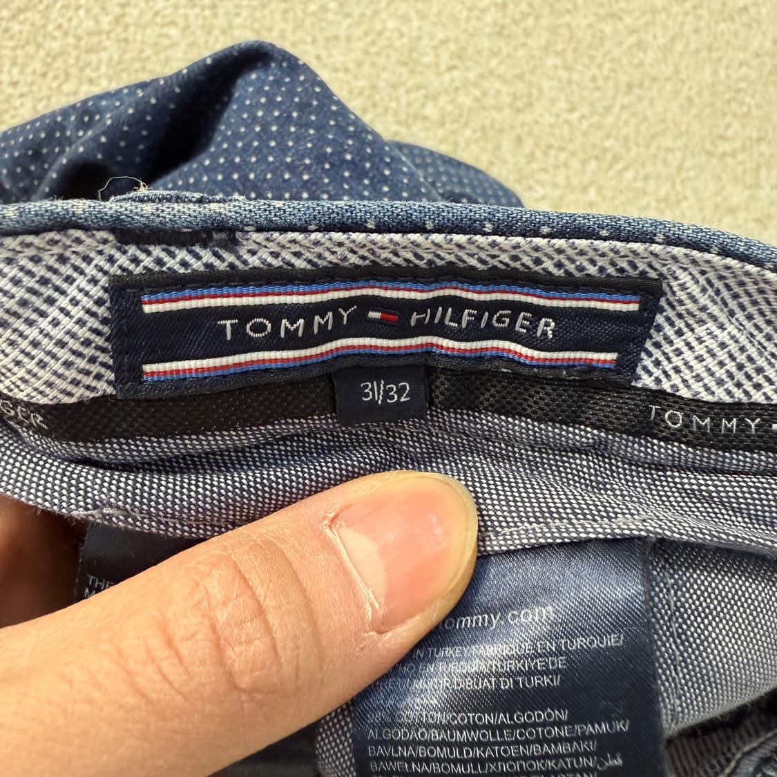 [31/32] 타미힐피거 도트패턴 데님팬츠 1231T1 상품이미지3