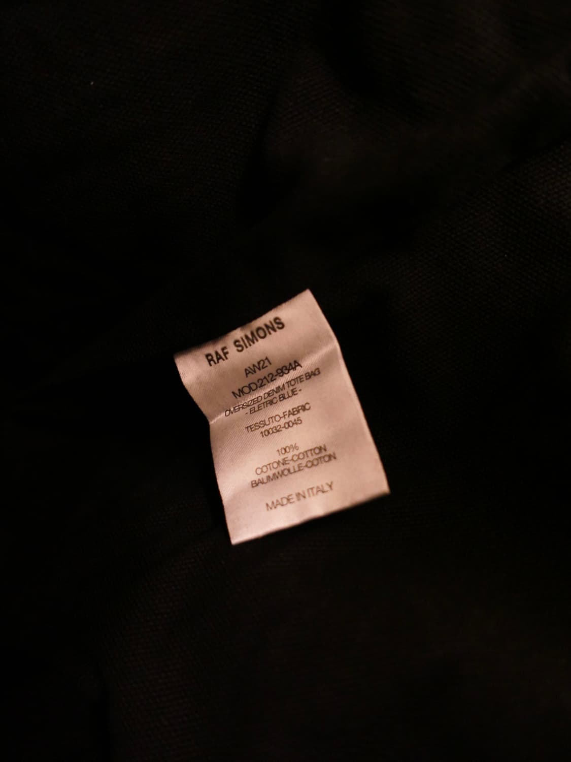 라프시몬스 데님 빅 토트백 상품이미지9