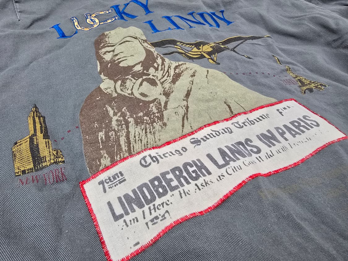 아비렉스 AVIREX MA-1 럭키 린디 린드버그 코튼 봄버 자켓  L 상품이미지9