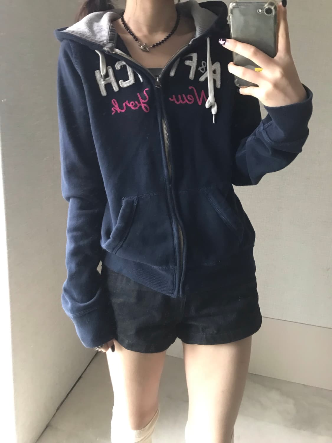 아베크롬비 네이비 후드집업 상품이미지2