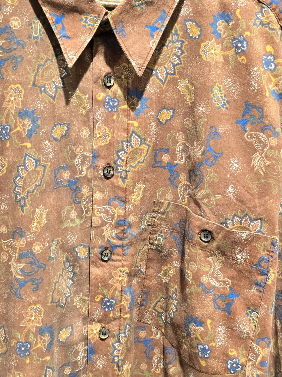 90s Donalley Floral Pattern Shirt 상품이미지5