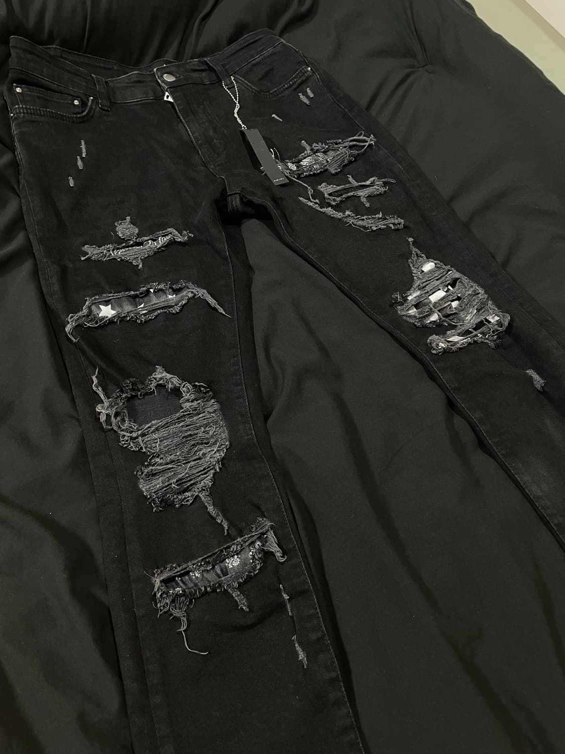 아미리 멀티 블랙 디스 진 청바지 33 상품이미지1