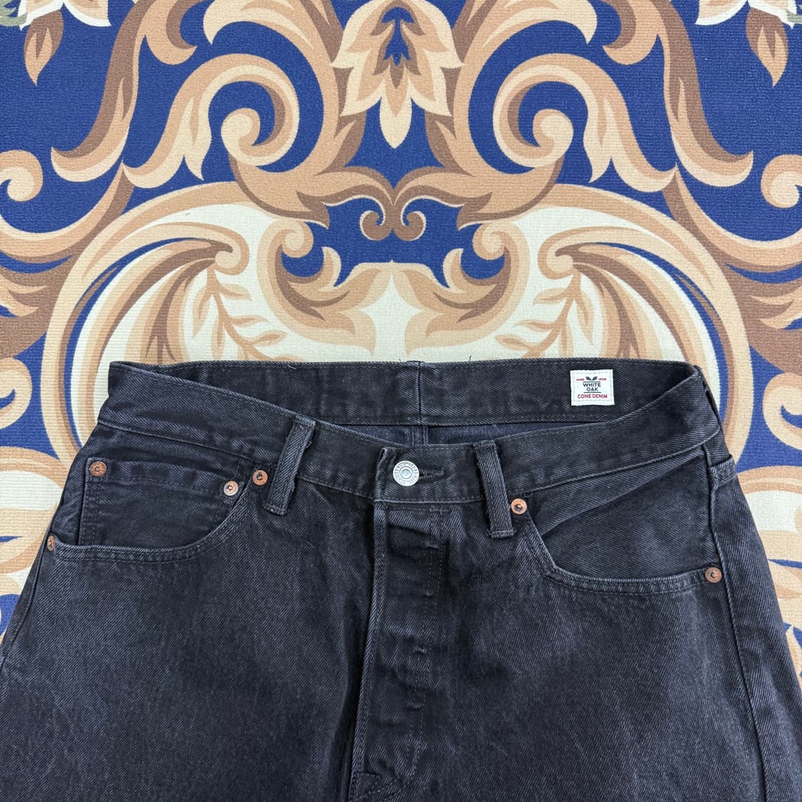 (30)리바이스 Levis 501 흑청 데님팬츠(made in usa) 상품이미지4